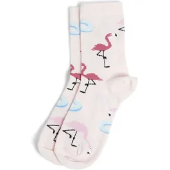 New Gifi Chaussettes originales basses motif flamant rose - T36/40