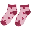 Sale Gifi Chaussettes originales basses motif fraise rose - T36/40