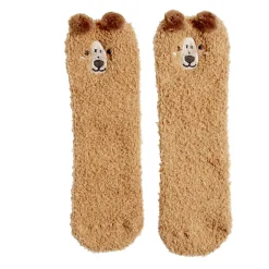 Clearance Gifi Chaussettes ours mixte marron - Taille unique