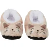 Sale Gifi Chaussons ballerines enfant chat marron