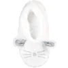 Hot Gifi Chaussons ballerines Femme motif lapin blanc et gris - T36 à 41