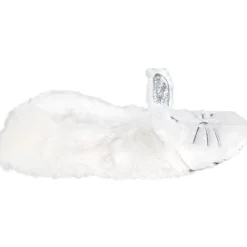 Hot Gifi Chaussons ballerines Femme motif lapin blanc et gris - T36 à 41