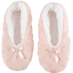 Clearance Gifi Chaussons ballerines polyester rose - T36 à 41