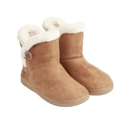 Best Gifi Chaussons bottes fourrées femme marron - pointure 36 à 42