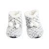 Clearance Gifi Chaussons bottes nid d'abeille à pompons pointure 36 à 41