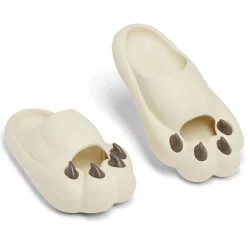 Hot Gifi Chaussons griffe caoutchouc beige 40/41