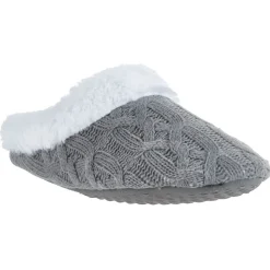 Online Gifi Chaussons gris mémoire de forme femme