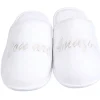 Clearance Gifi Chaussons mules you are amazing blanc femme