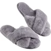 Online Gifi Chaussons ouverts imitation fourrure