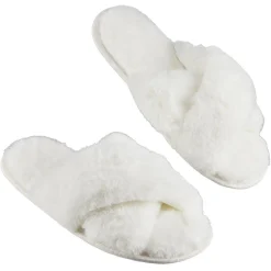 Online Gifi Chaussons ouverts imitation fourrure