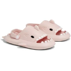 Sale Gifi Chaussons requin enfant caoutchouc gris et rose 34/35