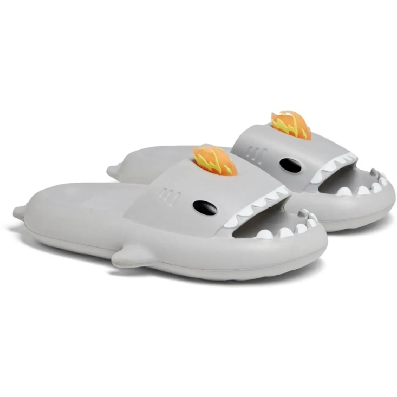 Outlet Gifi Chaussons requin flamme caoutchouc gris 44/45