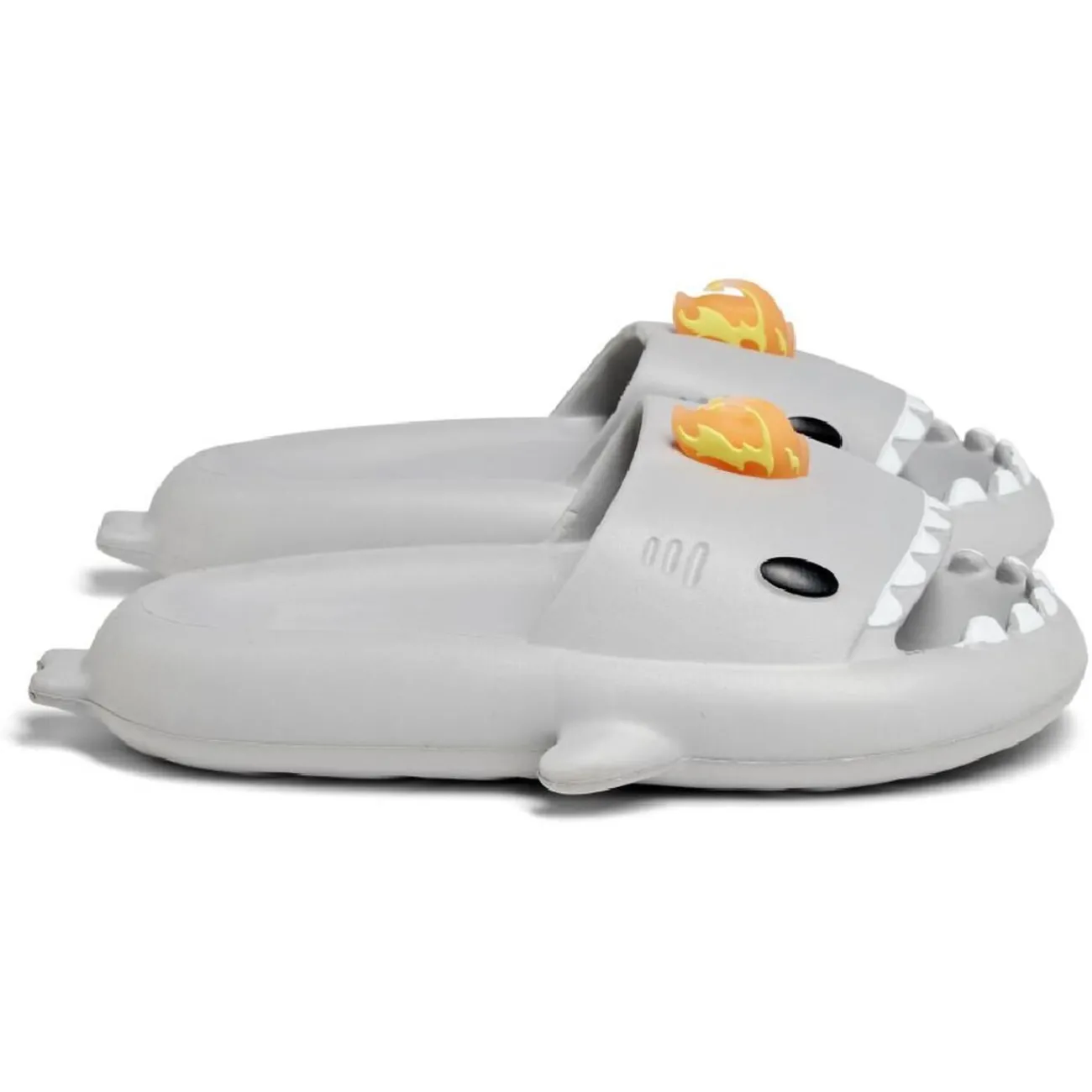 Outlet Gifi Chaussons requin flamme caoutchouc gris 44/45