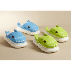 Outlet Gifi Chaussons requin mixtes bleus - pointure 36 à 45