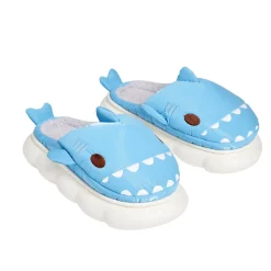 Outlet Gifi Chaussons requin mixtes bleus - pointure 36 à 45