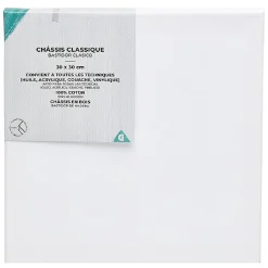 Gifi Châssis entoilé blanc, coton