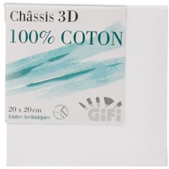 Gifi Châssis entoilé blanc 3D