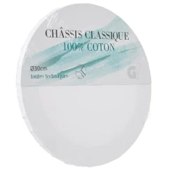Gifi Châssis entoilé rond blanc 30 cm