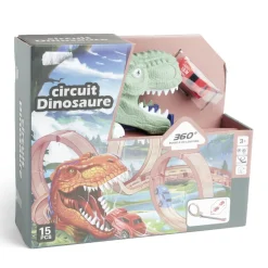 Outlet Gifi Circuit dinosaure 360° boucle de looping 15 pièces