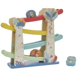 Gifi Eveil<Circuit rampe de course avec véhicules en bois
