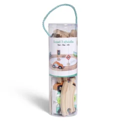 Gifi Eveil<Circuit véhicule en bois 24 pièces 30x26cm - 3 modèles