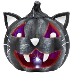 Citrouille tête de chat led couleur changeante décoration Halloween*Gifi Clearance