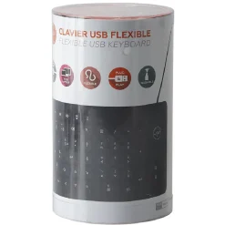 Clavier souple pvc flexible noir*Gifi Clearance