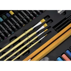 Gifi Coffret artiste en bois dessin et peinture 174 pièces
