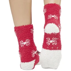 New Gifi Coffret chaussettes de Noël cocooning modèle Renne rouge blanc