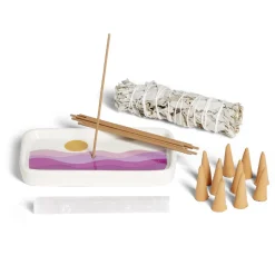 Gifi Coffret méditation kit encens/sauge/sélénite