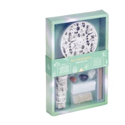 Gifi Coffret méditation kit encens/sauge/sélénite