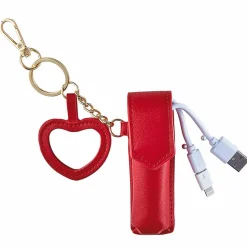 New Gifi Coffret porte clé miroir coeur batterie de secours powerbank