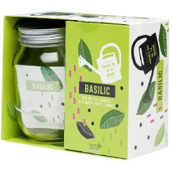 Gifi Coffret Prenez-en de la graine Basilic avec graine, bocal et livret