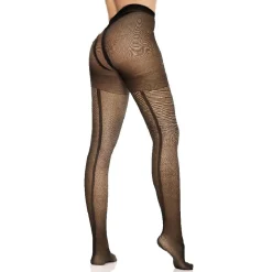 Hot Gifi Collant adulte semi opaque noir