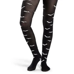 Clearance Gifi Collant Halloween adulte phosphorescent motif chauve-souris T.unique