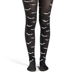 Clearance Gifi Collant Halloween adulte phosphorescent motif chauve-souris T.unique