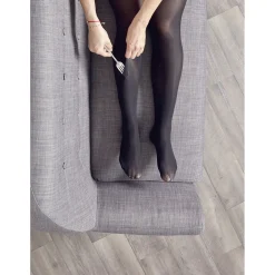 Discount Gifi Collant indéchirable extensible semi opaque noir