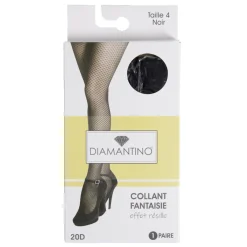 Hot Gifi Collant noir fantaisie 20D T2/3/4