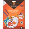 Gifi Coloriage 2 masques Calavera fleur Jour des morts Halloween
