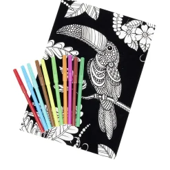 Gifi Coloriage velours avec 10 feutres