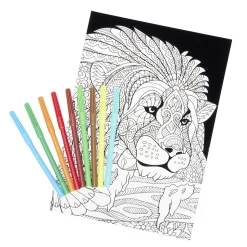 Gifi Coloriage velours avec 10 feutres