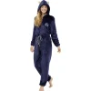 Best Gifi Combinaison pyjama Chat bleu et doré Taille L