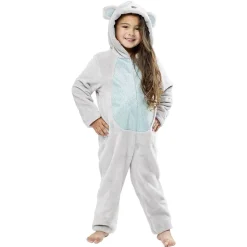New Gifi Combinaison pyjama Koala gris et bleu pailleté 6/8ans