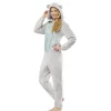 Discount Gifi Combinaison pyjama Koala gris et bleu pailleté Taille L