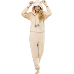 Hot Gifi Combinaison pyjama Renard beige Taille M