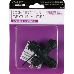 Connecteur de guirlande en croix Connect Lights*Gifi Hot
