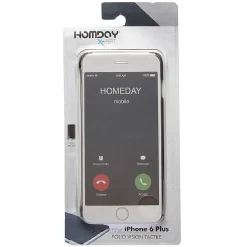 Coque folio transparente et noire pour Iphone 6+*Gifi Clearance