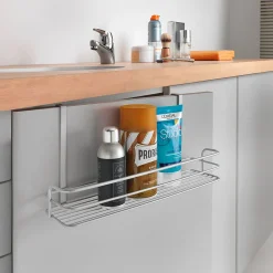 Gifi Corbeille salle de bain à suspendre grise Metaltex