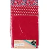 Gifi Coupon de tissu 46x55 cm en coton rouge