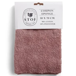 Gifi Coupon tissu coton éponge 50x70cm rose